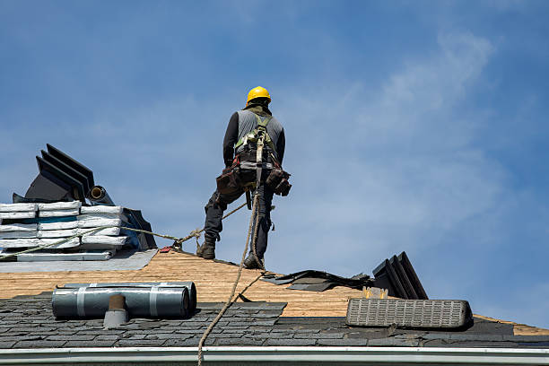 Professional Gutter Installation technician working in Central City, CO